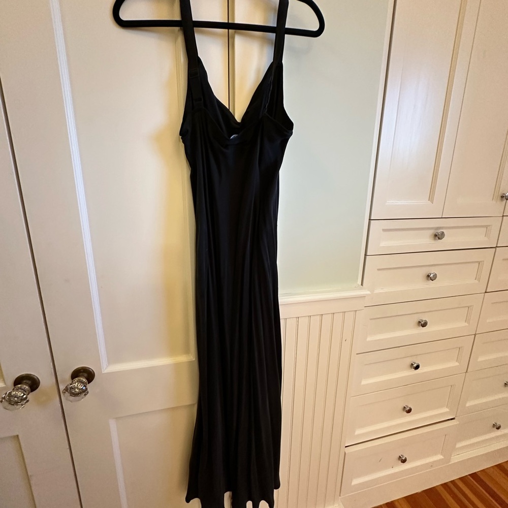 J. Crew Black Midi Dress